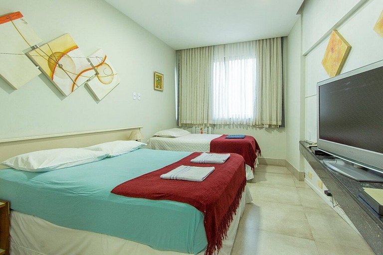 Flat Praia de Copacabana - Pé na areia 605