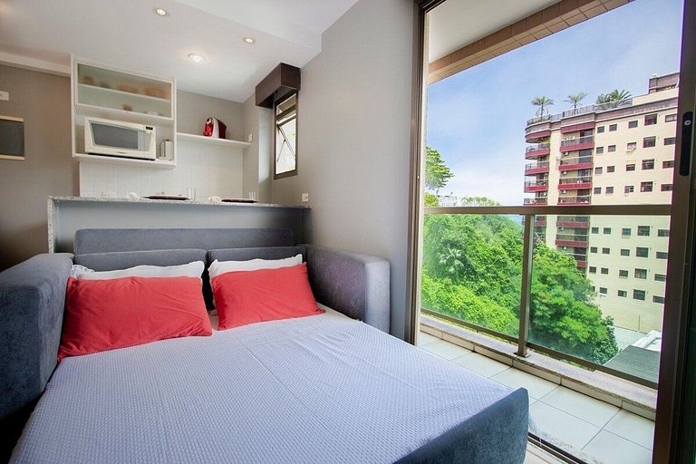 Flat Praia de Copacabana e Ipanema - Piscina Sauna Academia