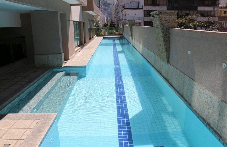 Flat Praia de Copacabana e Ipanema - Piscina Sauna Academia