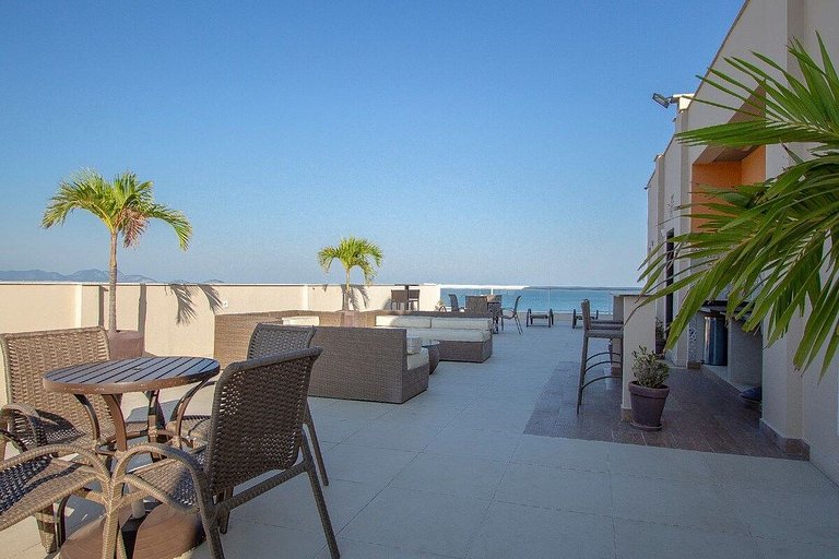 Flat Praia de Copacabana - Varanda Vista Mar Garagem - Pé na