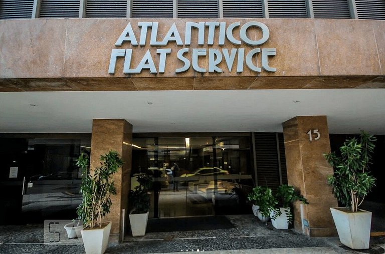 Flat Praia de Copacabana - Varanda Vista Mar Garagem - Pé na