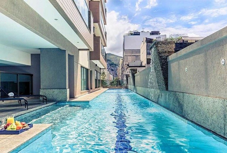 Flat Praia de Copacabana Ipanema - Piscina Sauna Academia Wo