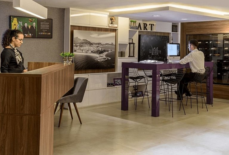 Flat Praia de Copacabana Ipanema - Piscina & Garagem - Pé na