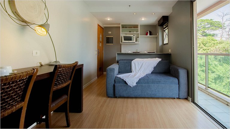 Flat Praia de Copacabana e Ipanema - Piscina Sauna Academia