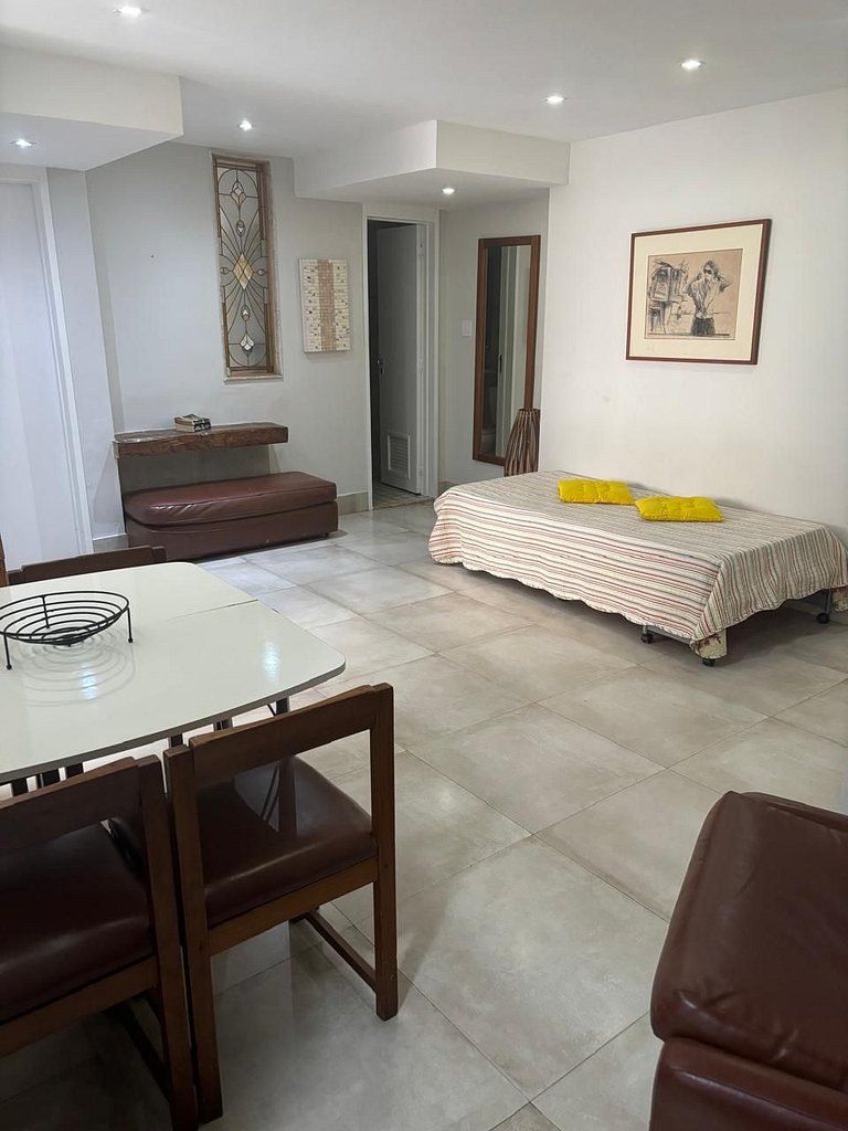 Flat Praia de Copacabana - 2 quartos garagem terraço panorâm